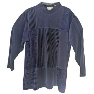 Judith Hart Fine Intimate Pajama Top Sz L Long sleeve VTG USA made Grandmacore